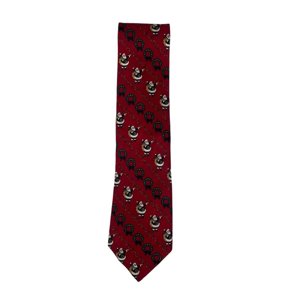 Vintage Christmas Santa 100% Silk Men's Necktie-Cape Cod Neckwear